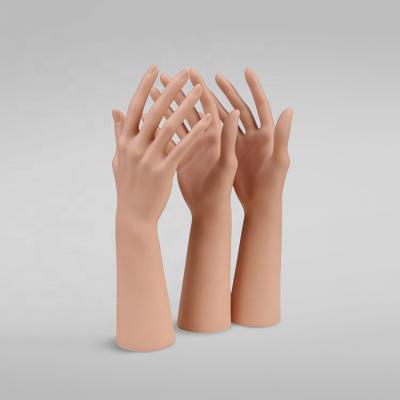 China Stand Skin Color Female Mannequin Hand Decorative Model For Jewelry Accessories Scarf Display for sale