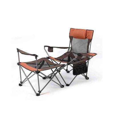 China Modern Folding Outdoor Dining Sun Steel Pipe Support Camping Luxury Living Room Sofa Orange Chair for sale