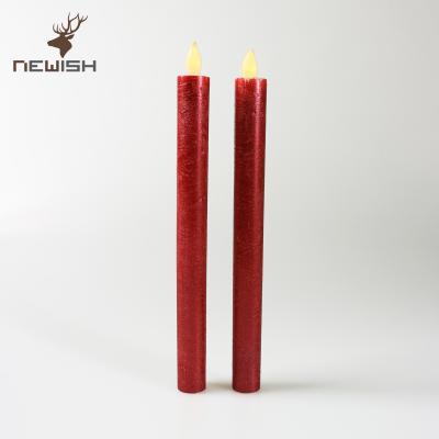 China 2022 Home Party Wax Candle Christmas Decoration Valentines Day Candle Battery Cable Candle Light for sale