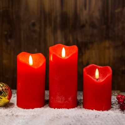 China 2022 Home Flickering Led Candle Light Christmas Decoration Valentines Day Candle Party Wax Candle Valentines Day Gift for sale