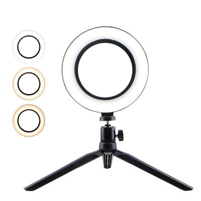 China Professional LED Ring Light Hotsale dia20cm Dimmableht adjustable with tripod stand for Youtobe Live Comestic Tik Tok led circle ring light for sale