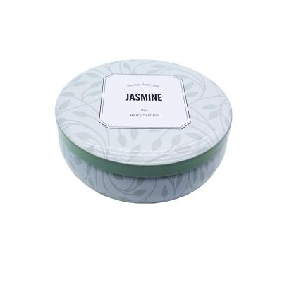 China Eco-friendly Tin Box Custom Wholesale Small Round 8 Ounce Tin Cosmetic Jar Candle Tin Aluminum Box for sale