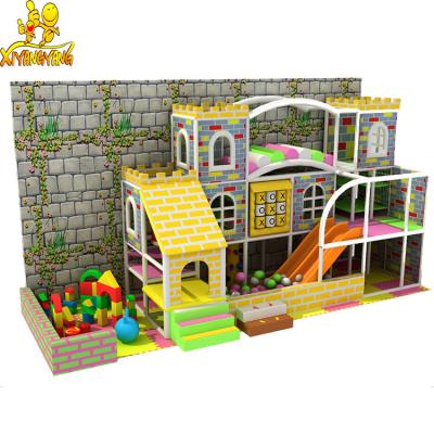 China Durable Castle Style Multifunctional Kids Play Center Small Indoor Soft Playground for sale