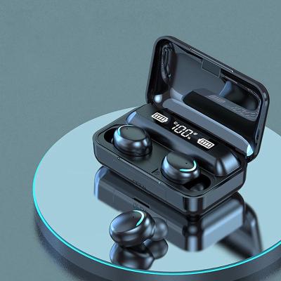 China In-Ear Digital Display BT Earbuds Headset 9D Wireless Stereo Sports Earbuds Headsets With Microphone TWS F9 for sale