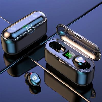 China In-Ear Earphone 9D Wireless Stereo Music Headset Headphones F9 TWS Touch 5.0 Earbud BT-compatible With Charging Box for sale