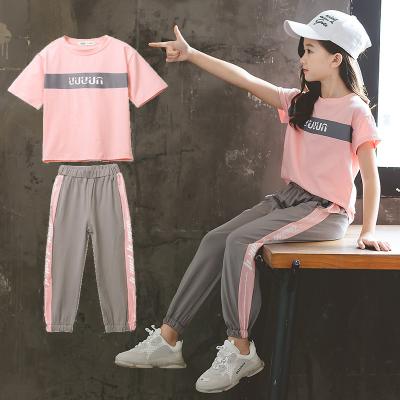 China Factory direct sales anti-wrinkle children's clothing short-sleeved fashionable new and big children's fashionable Korean style middle for sale