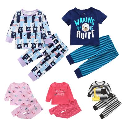 China Anti-wrinkle Autumn Winter design toddler tracksuit kids lovely sports newborn baby clothes sets girl or boy pajamas sleepwear clothing suits for sale