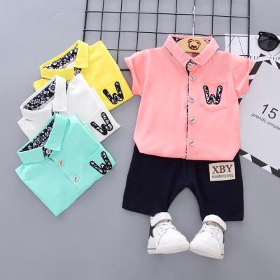 China Fashion\Comfortable\durable baby boy clothes cotton suit new summer children's clothing boys clothing suit popular children's clothing for sale