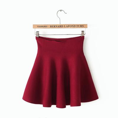 China 2021 latest arrival anti-static fashion casual street style a-line high waist knitted mature women pleated hot sexy short mini skirt for sale