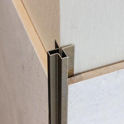 China 304 316 modern virbation gold color stainless steel wall edge protection profile trim corners for sale