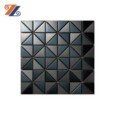 China Top Sales Kitchen Bathroom Flooring Use 1.0mm Thickness Stainless Steel Mosaic Slab In Stock Price Per Kg for sale