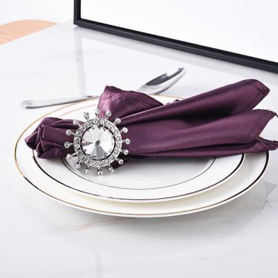 China Viable Floral Style Napkin Rings Napkin Holder Wedding Banquet Dinner Decoration for sale