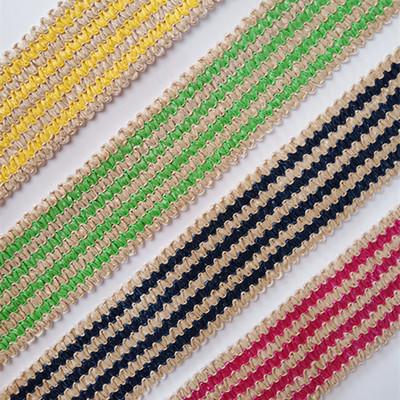 China PP Rubber Bands Grass Braided Elastic Raffia Webbing for Belt, Hat, Headband Accessories 1 yard Straw Colored Elastic for sale