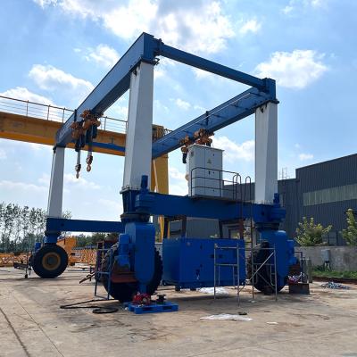 China Gantry Crane 100ton Boat Lifting Shipyard Crane Marine Travel Lift for Sale for sale