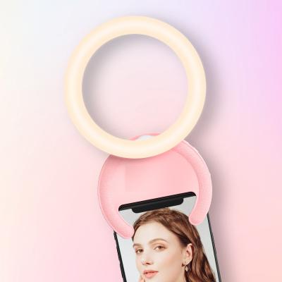 China USB Charging Led Ring Selfie Ring Light Mobile Phone Lens LED Selfie For iPhone For Samsung Xiaomi Phone Selfie Light 11.3*10.8*5.1CM for sale