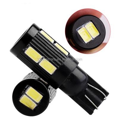 China Automotive led lights t10 w5w led car lights 194 t10 automobile led bulb 5630 wedge 10smd t10 led bulb automotive led lights for sale