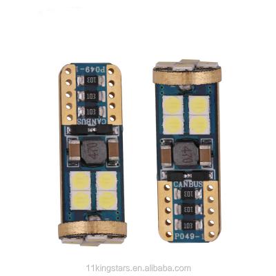 China Interior lamp 168 194 12v T10 Canbus led W5W 3030 12SMD LED Car Canbus t10 led canbus 24v for sale