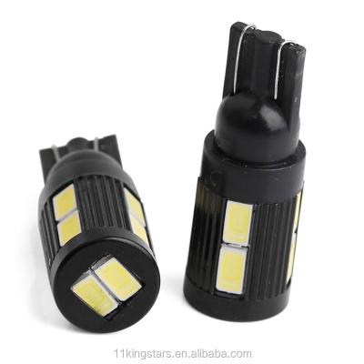 China LED car light T10 7020 canbus w5w 10SMD led indication light 194 168 width led led canbus bulbs 12mm*35mm for sale