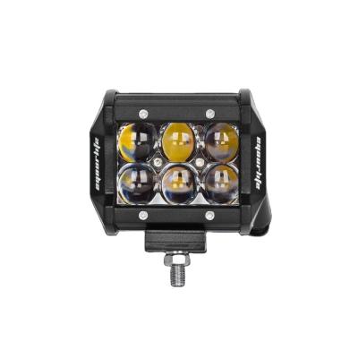 China 10LED 18W 4D Lens LED Work Light 4inch Led Guide 18W 4D Optics LED Light Bar For 12V-24V Car Pickup Truck for sale