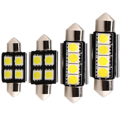 China Hot sale interior lamp 5050 4SMD 31MM 39mm 41mm led canbus lamp car LED festoon light festoon led bulb for sale