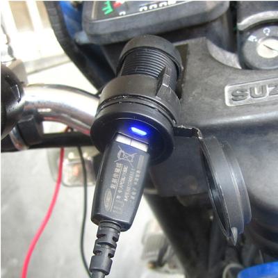 China Car USB Interface Products Motorcycle Electric Car Mobile Phone Charger Motorcycle Cigarette Waterproof Modified 12V lighter type for sale