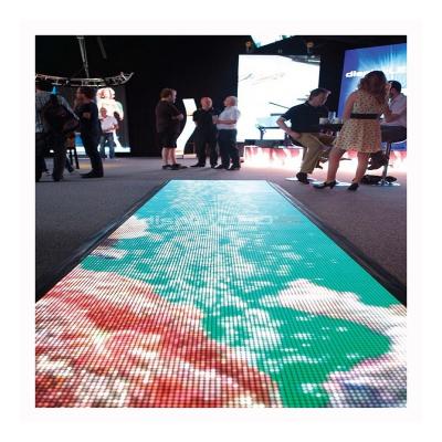 China Indoor Full Color Stage Video Screen Led Dance Floor Panels Led Screen P3.91 Floor Ground LED Display for sale