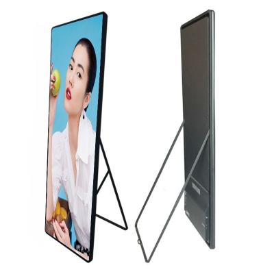 China Indoor P2.5 Led Poster Display Super Slim Indoor Portable Full Color Digital Panel Led Display Screen for sale