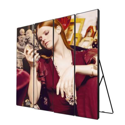 China led screen indoor mobile stand led display poster advertising sign video led display screen for sale