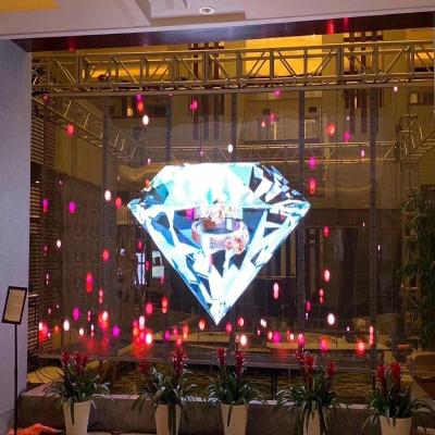 China 3.91 mm Indoor High Quality Transparent Video Wall LED Screen LED Video Advertising for sale