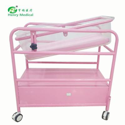 China Hr-768 eco-friendly medical baby bed/baby trolley/newborn baby cradle for sale