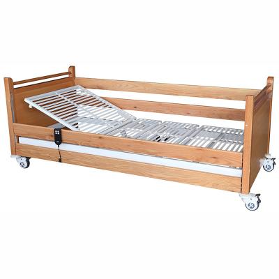 China 2 Functions Two Functions Electric Wooden Home Care Nursing Bed Adjustable For Home Care Use for sale