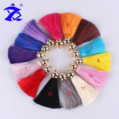 China Fashion hot sale high quality nylon fringe tassel for key chain/tassel for jewelry for sale