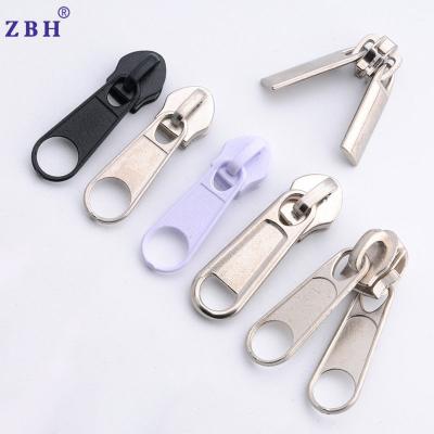 China Nickel Free Nylon Zipper Slider 3# 5# 8# 10# Zipper Pull For Outdoor Bag Tent Zipper Slider for sale