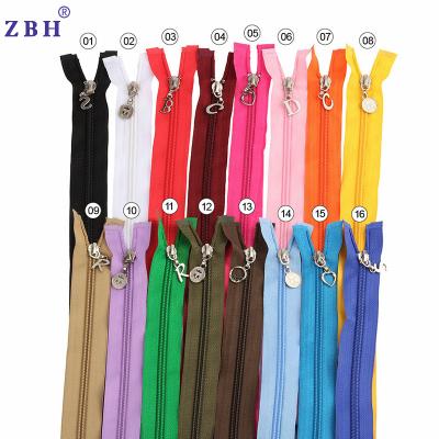 China Special zipper pull slider 60cm durable nylon customized by zipper manufacturer for sale