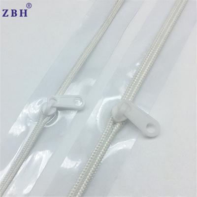 China Sale Good Quality 3# 5# Waterproof Long Chain Transparent PVC Nylon Zipper for sale