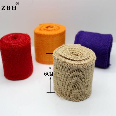 China Twist Rope DIY 6cm Width High Quality Natural Color Twisted Jute Rope Roll for sale