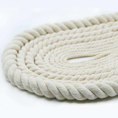 China Natural Twist Rope Color Macrame Rope/Decorative Cotton Twist Rope for sale