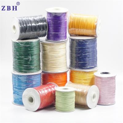 China Korean waxed cord korean waxed cord non-stretch braided cord 1mm/1.5mm/2mm/3mm waxed cord for sale