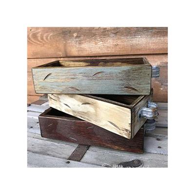 China Household Multi-Scene Wooden Box Viable Distressed Multicolor Cheap Wooden Boxes for sale