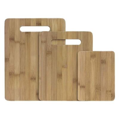 China Sustainable Creative Three Piece Kitchen Cutting Board With New Handle Chopper for sale