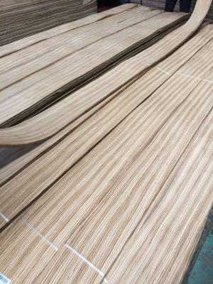 China 0.60mm Quartered Zebrano Decorative Wood Veneer for Furniture Architectural Woodworks and Designing for sale