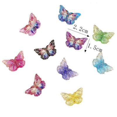 China Europe DIY Butterfly Accessories Resin Jewelry Headwear Accessories Creative Handmade Materials Flower Butterfly for sale