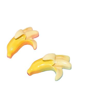 China Europe DIY accessories resin half-faced banana earrings DIY stationery materials creative mobile phone shell accessories for sale