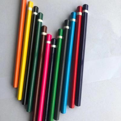 China Large Wooden Triangle Colored Penclils Mini Golf Pencils Customized 12/24/36 Colored Pencils Set Drawing for sale