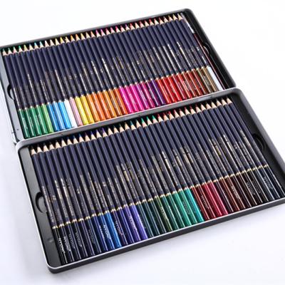 China Good quality coloring penicls for wooden drawers color pencil 100colors water color pencil set 7