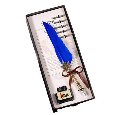 China High Quality Classic Sensitive Nyoni Gift Ink Can-pen&feather Pens For Promotional Gift With Different Metal Pen Lead for sale