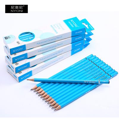 China Office & High Quality Advanced Pencil Sketch Pencil Drawing School Round Shape H-6H B-3B HB Smooth Write for sale