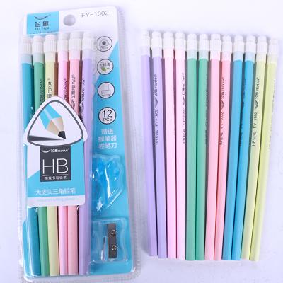 China Office & Cheap School Pencil Standard School Pencil Set Wooden Pencil HB Blister Packing With Sharpener for sale