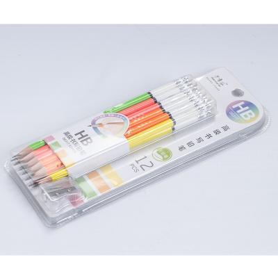 China Office & School Pencil Colorful Pencil Body Painting Pencil Wooden Blister Packing HB Pencil Set for sale