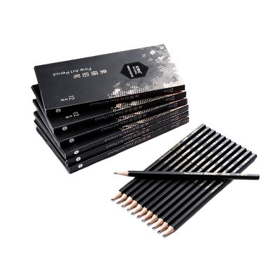 China Office & School Pencil Professional Pencils for Sketching Art Drawing Pencil Black Stationary Pens for sale